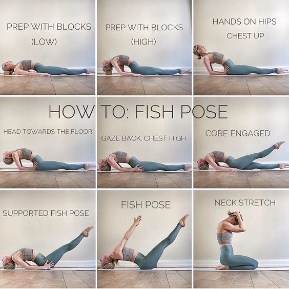 Depression yoga Matsyasana fish pose details