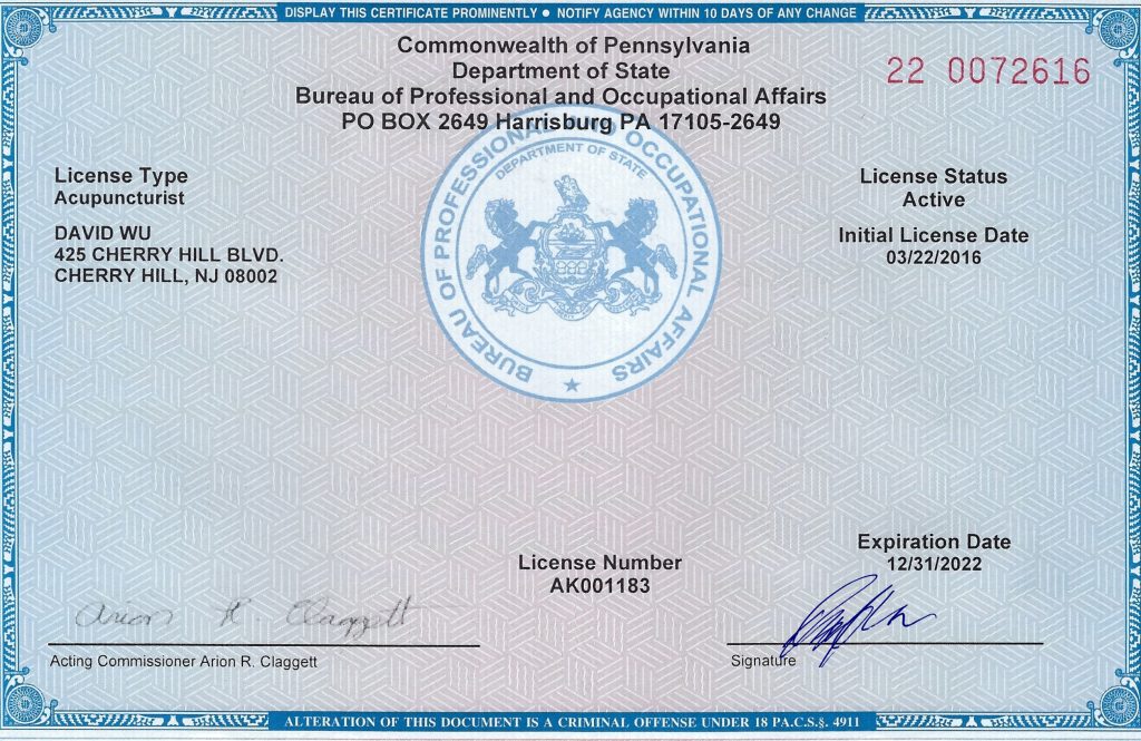 License