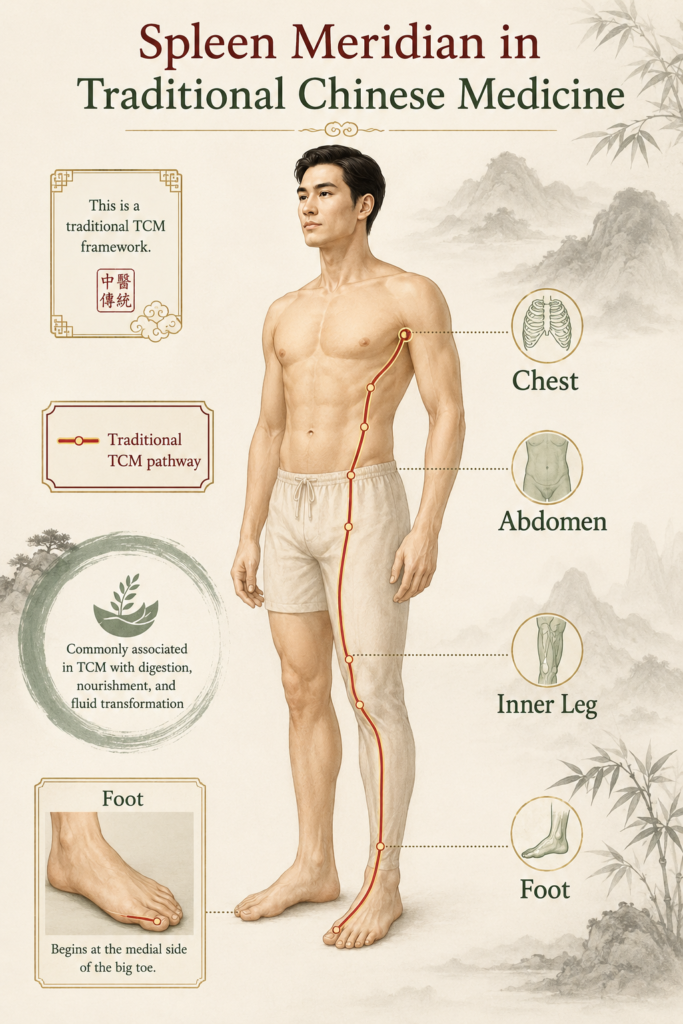 Spleen Meridian in TCM